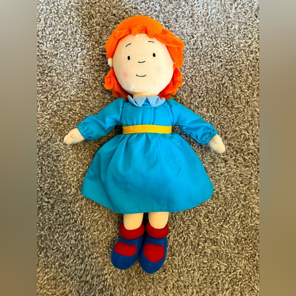 Caillou sister Rosie stuffed doll, 12”
